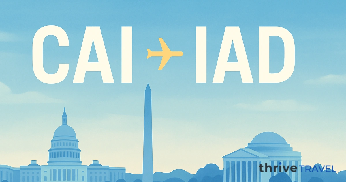 Cairo to Washington