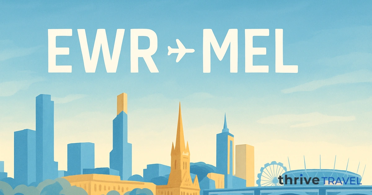 Newark to Melbourne