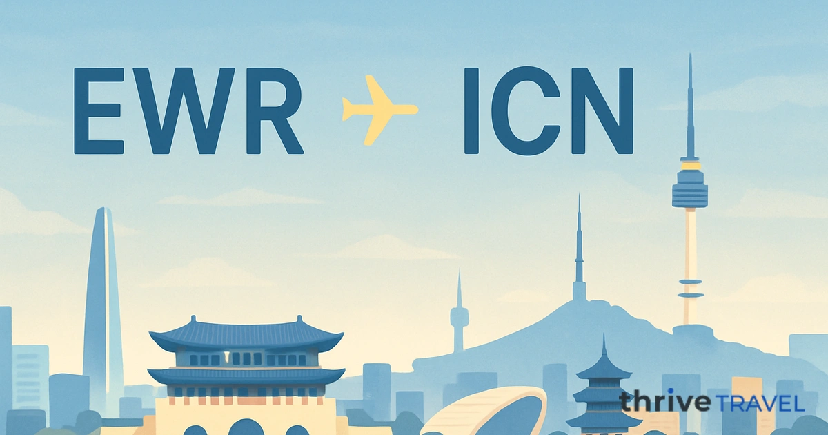 Newark to Seoul