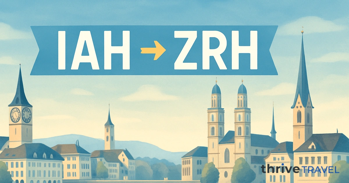 Houston to Zurich