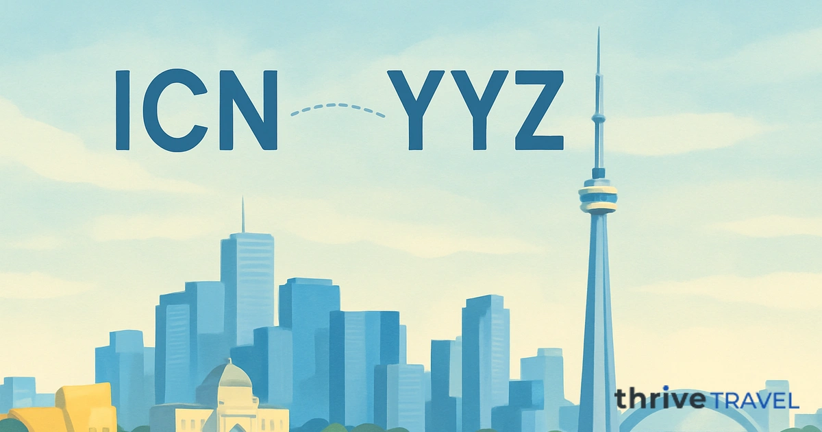Seoul to Toronto