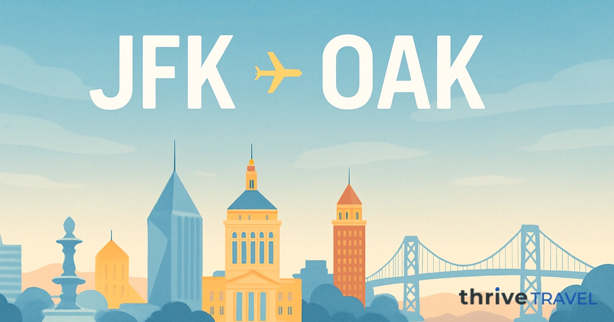 New York to Oakland