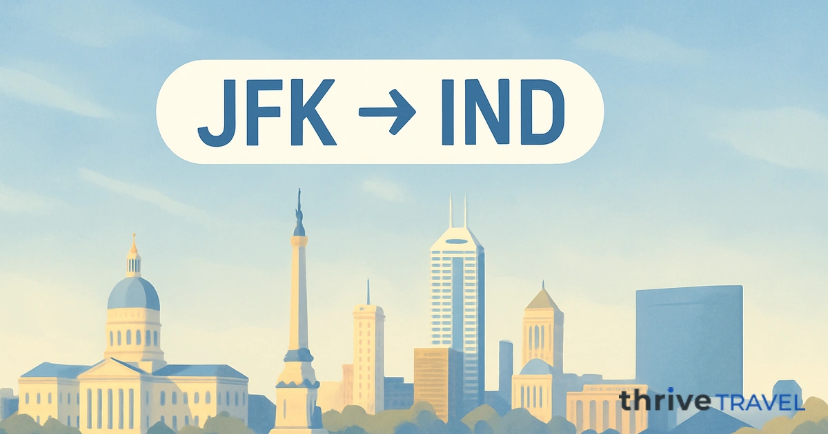 New York to Indianapolis