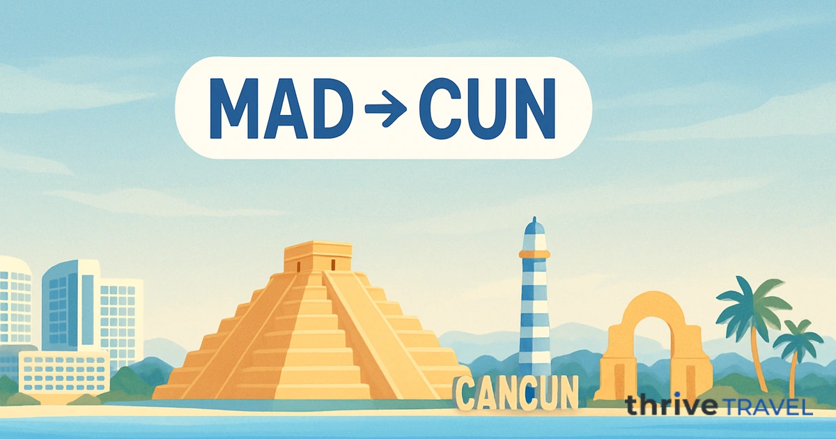 Madrid to Cancún