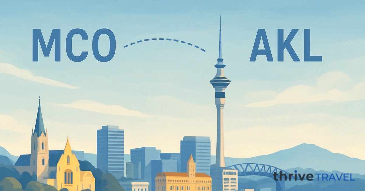 Orlando to Auckland