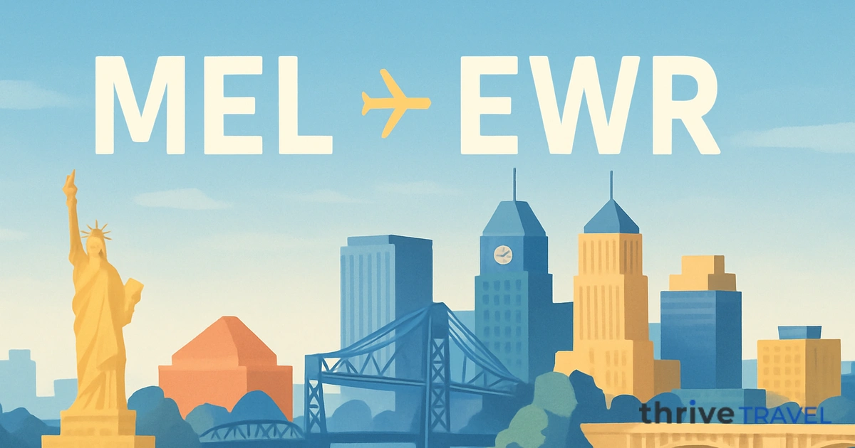 Melbourne to Newark