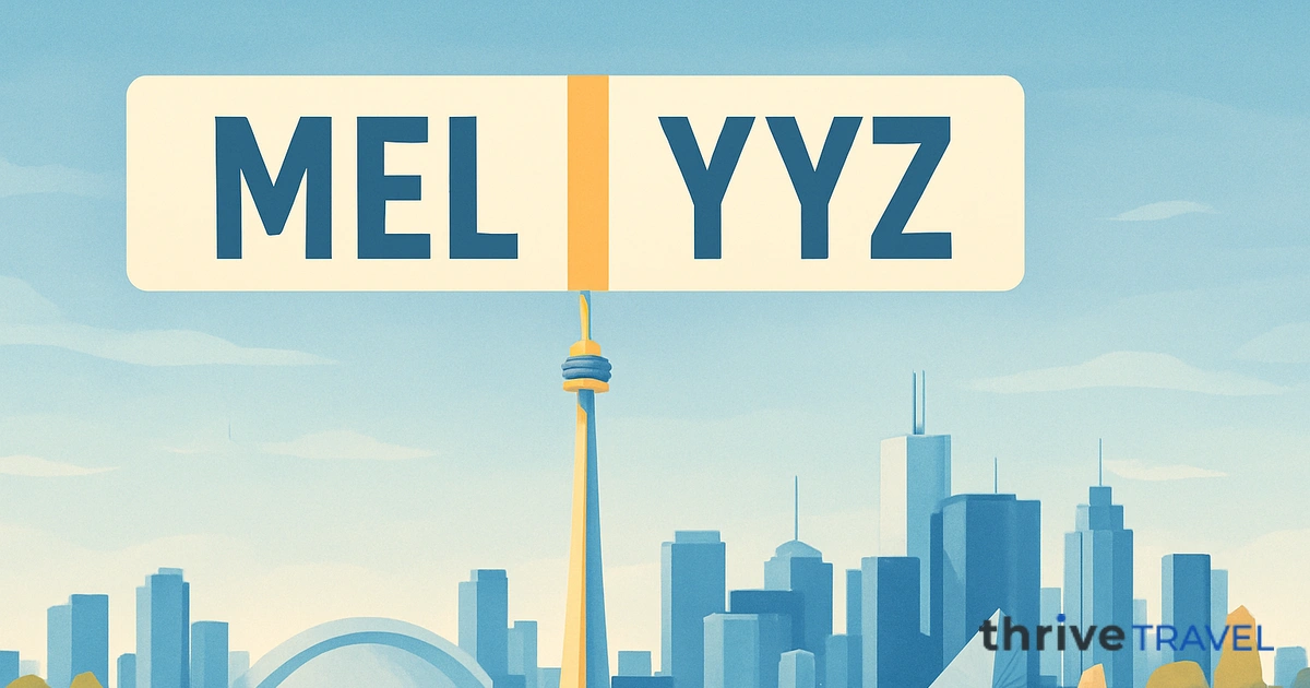 Melbourne to Toronto