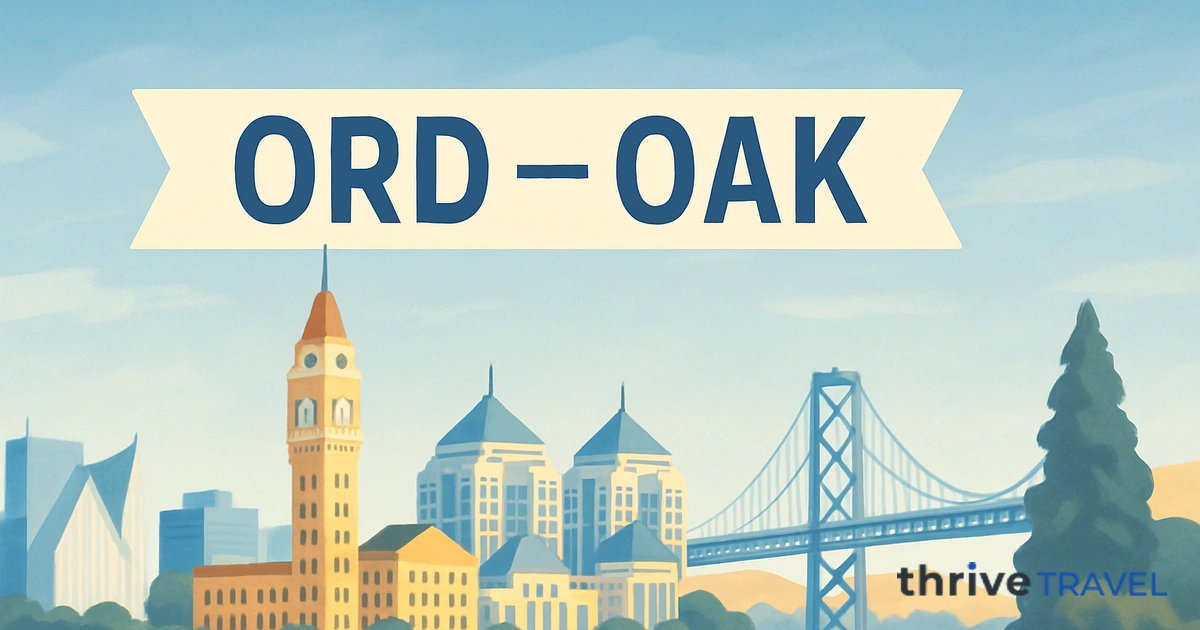 Chicago to Oakland
