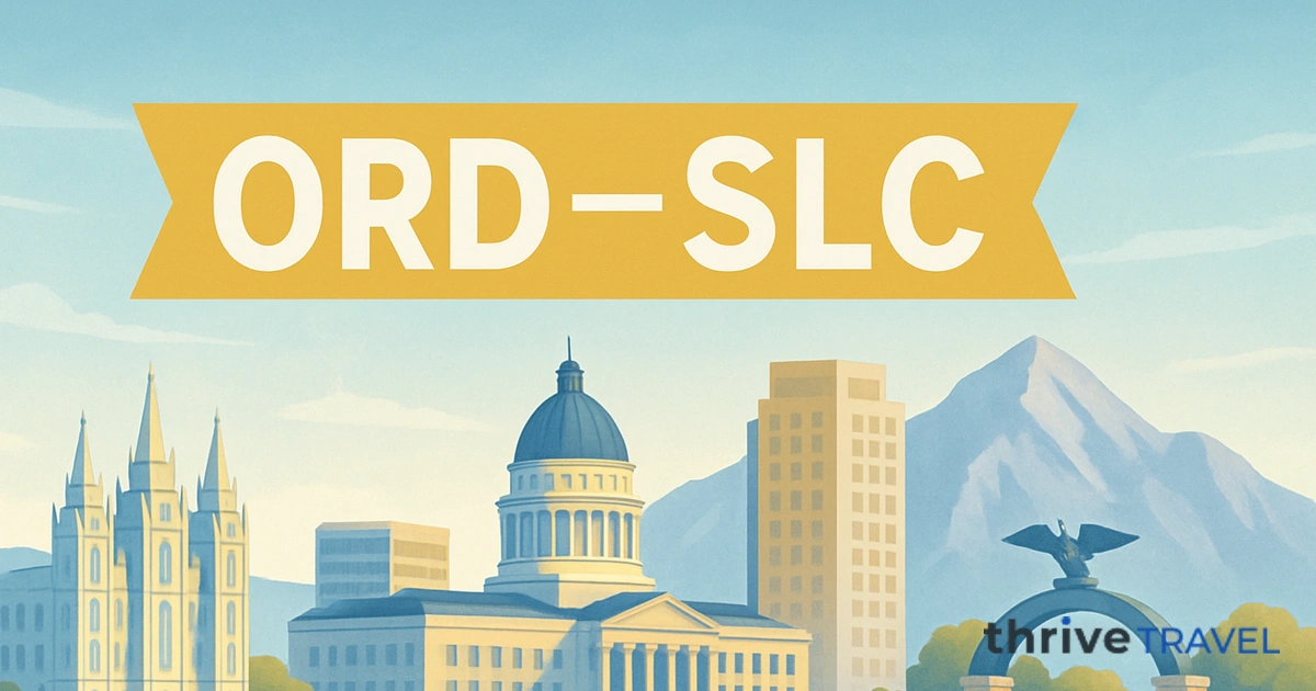 Chicago to Salt Lake City