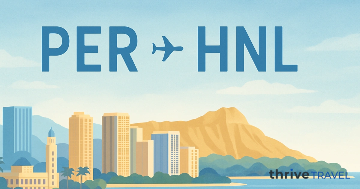 Perth to Honolulu