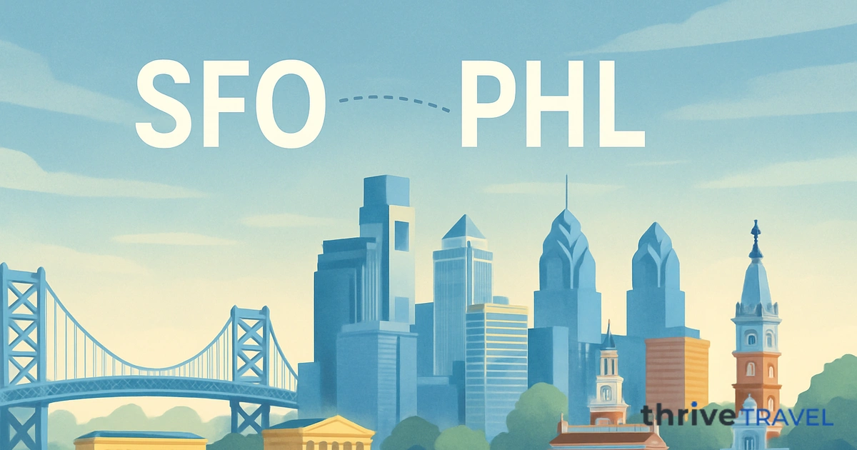 San Francisco to Philadelphia