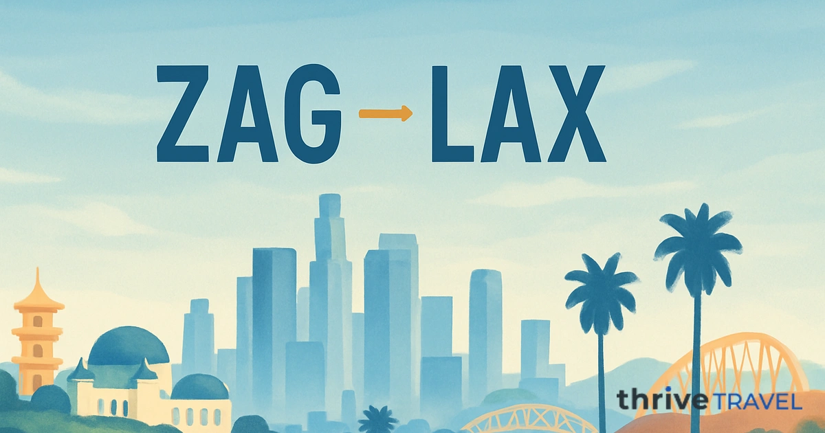 Zagreb to Los Angeles