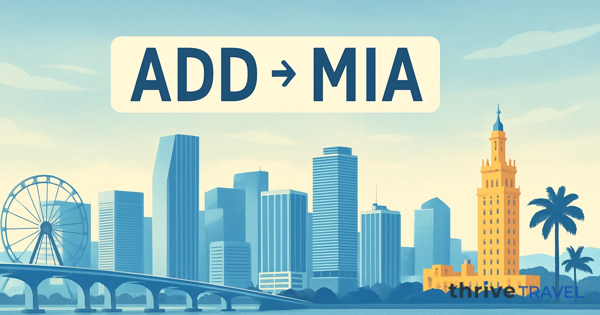 Addis Ababa to Miami