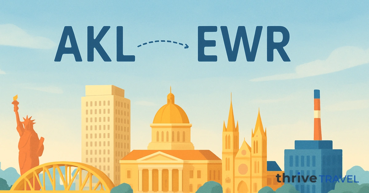 Auckland to Newark
