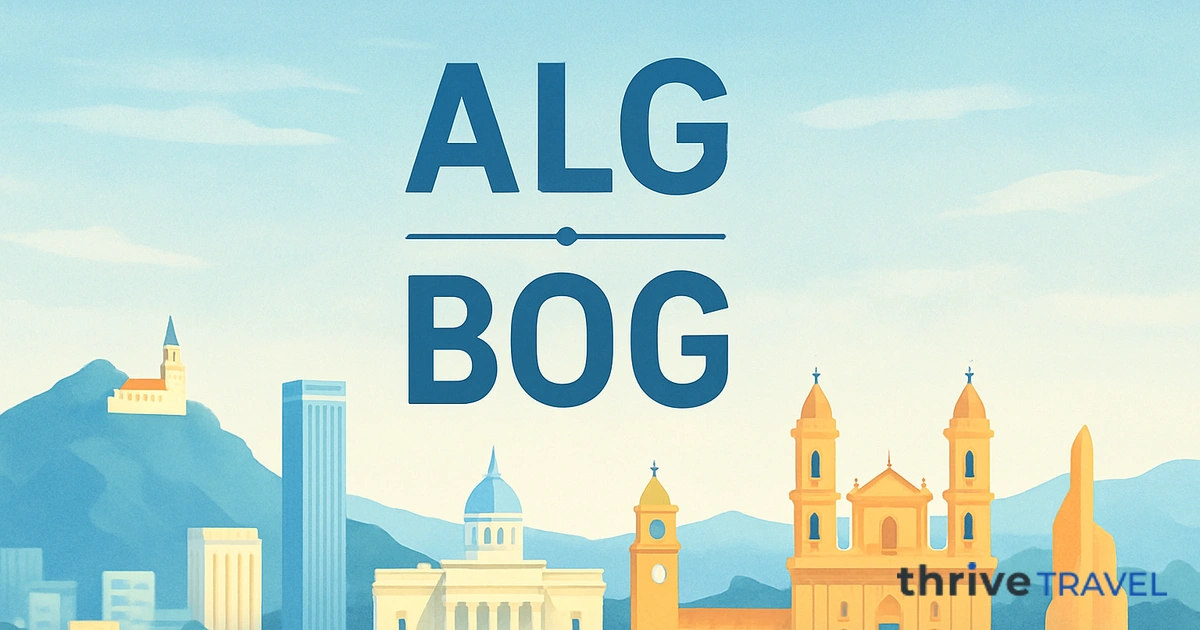 Algiers to Bogotá