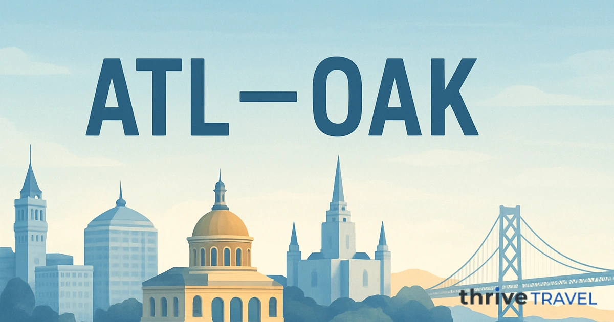 Atlanta to Oakland