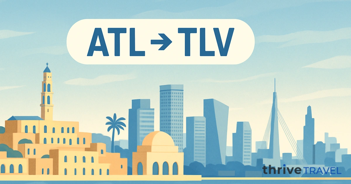 Atlanta to Tel Aviv