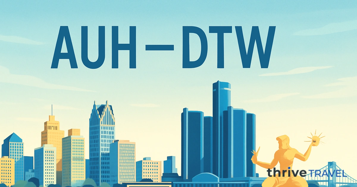 Abu Dhabi to Detroit