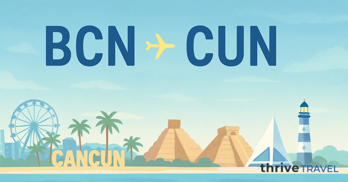 Barcelona to Cancun