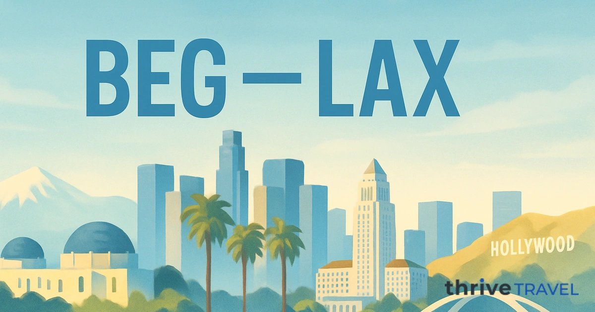 Belgrade to Los Angeles