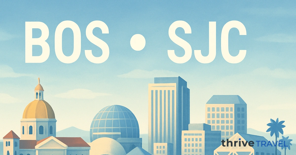 Boston to San Jose