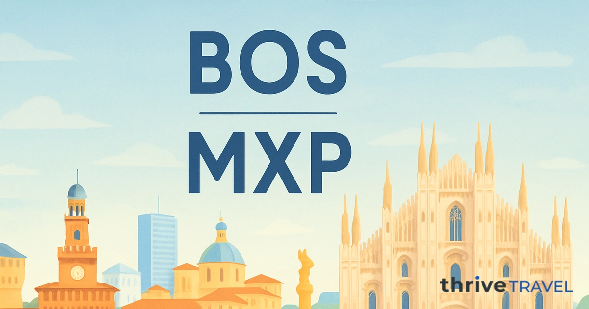Boston to Milan