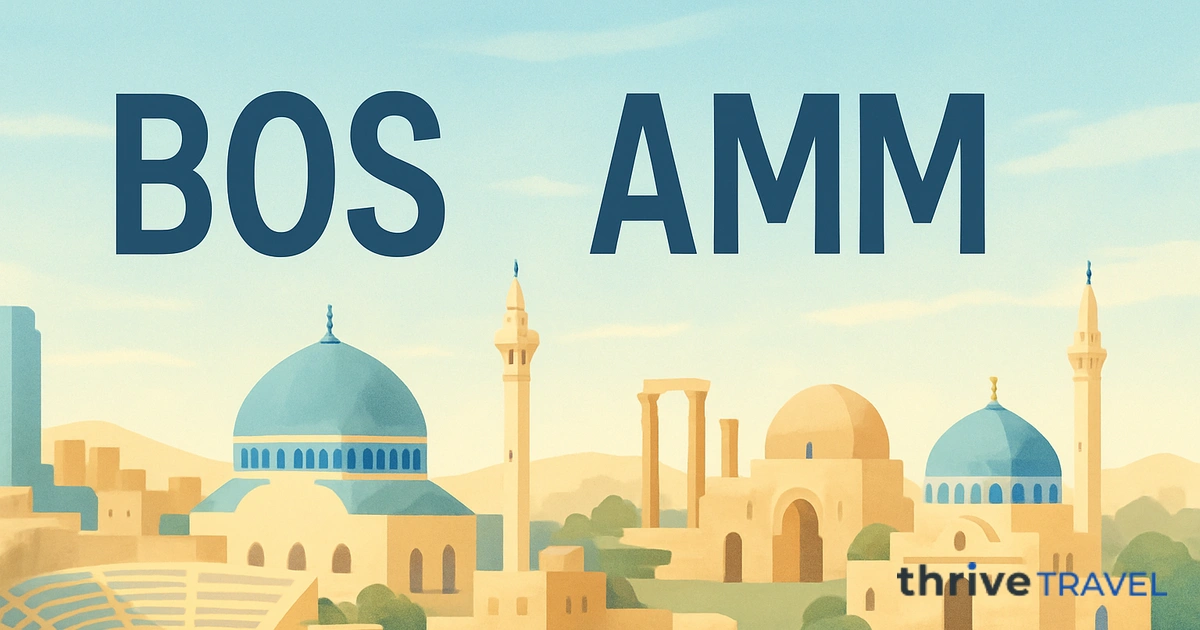 Boston to Amman