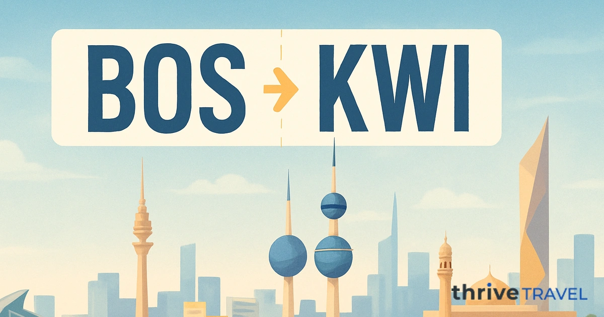 Boston to Kuwait City