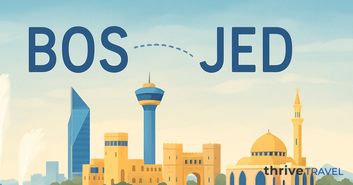 Boston to Jeddah