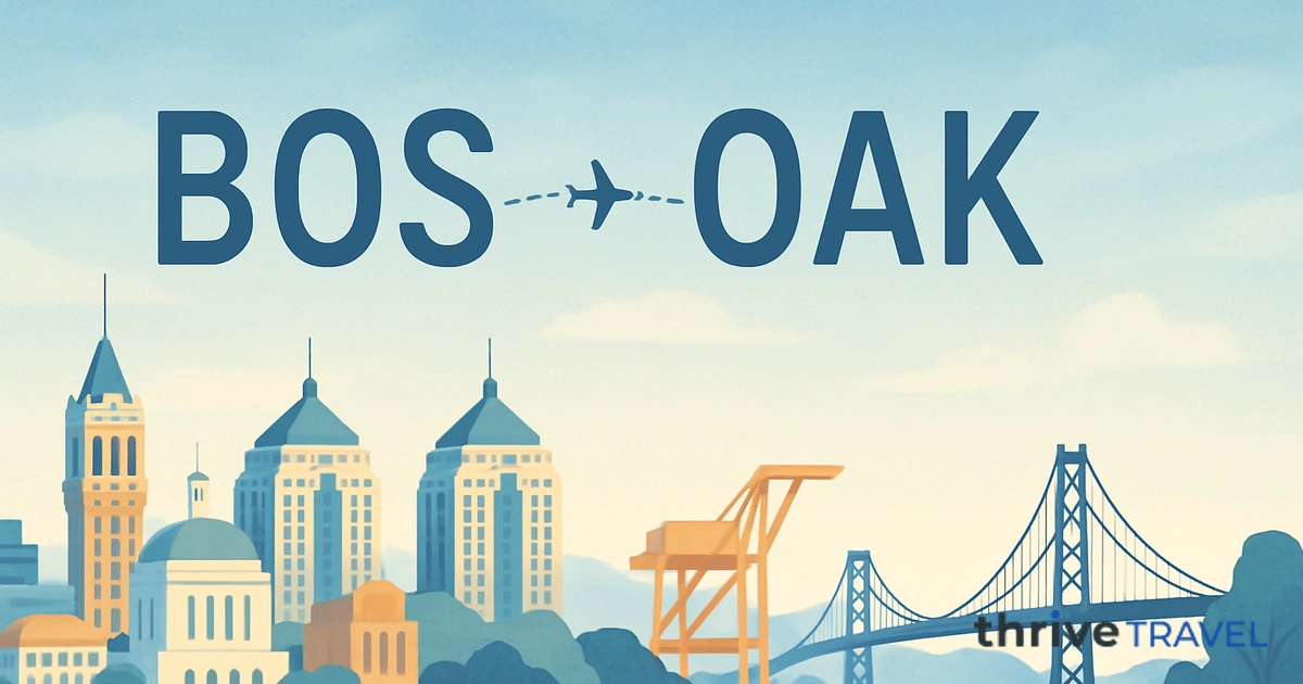 Boston to Oakland