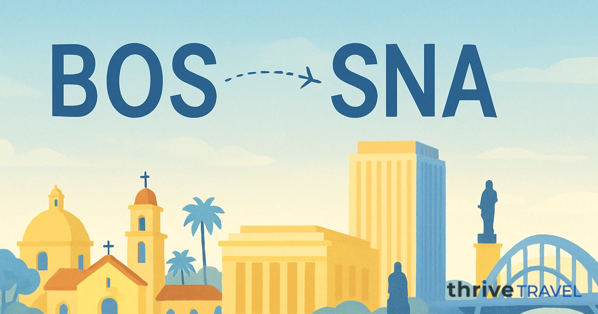 Boston to Santa Ana