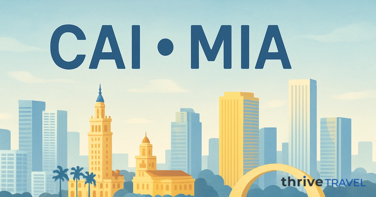 Cairo to Miami