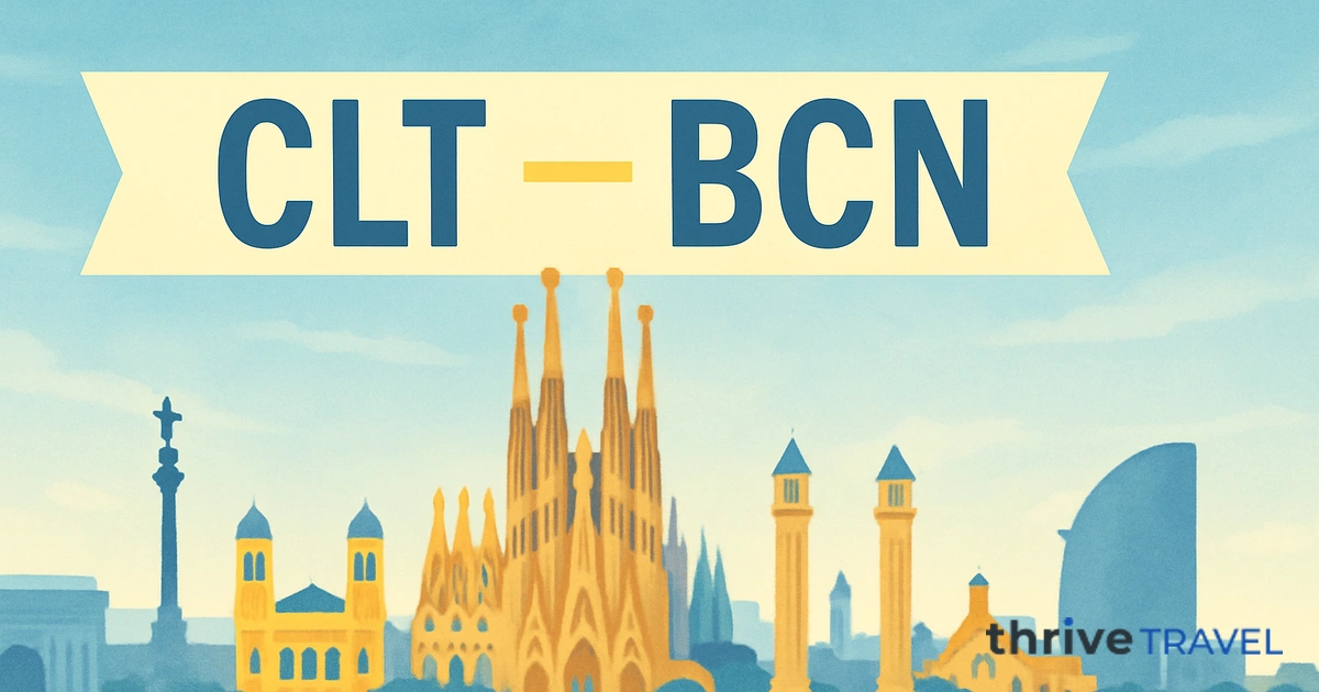 Charlotte to Barcelona