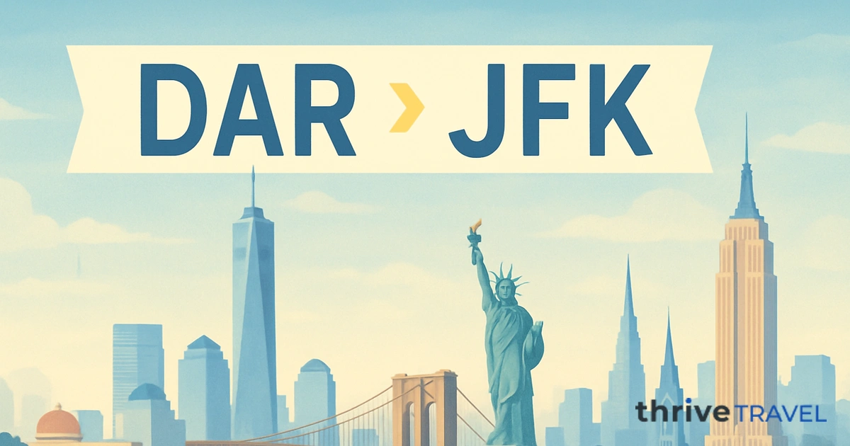 Dar es Salaam to New York